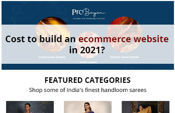 What is the cost to build an ecommerce website in 2021?