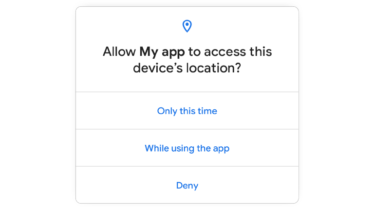 Android 11 one time permission
